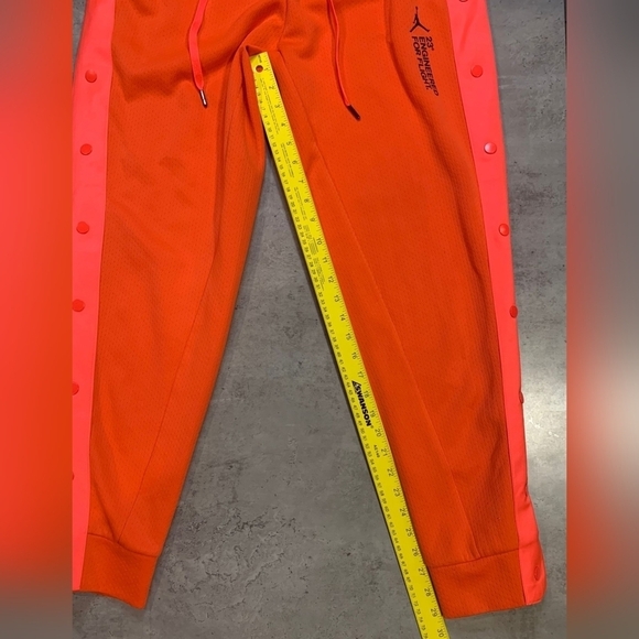 Nike Jordan 23E Flight Tech Lite  Snap Pants Infrared Men's AO6348-612 Size M - Picture 6 of 7